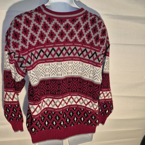 TOWNCRAFT stylish Ski Sweater, Red-Black-white-gray in size XL - Picture 12 of 13